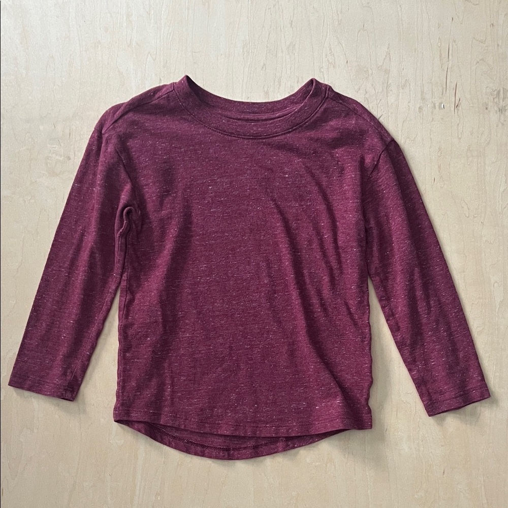 Cat & Jack Burgundy Long Sleeve Tee